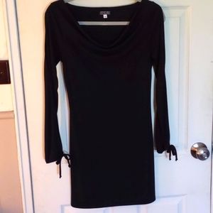 Heart Moon Star Black dress open from shoulder to wrist